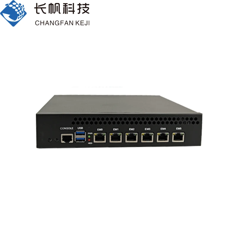 长帆科技CF-989-6LT桌面型小网安工控机千兆六网口